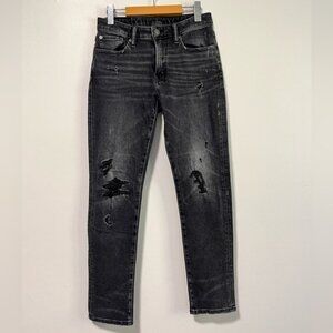 American Eagle Men’s AirFlex 360 Black Distressed Jeans Size 30x32